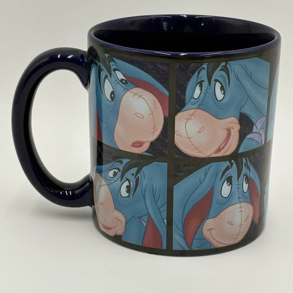 Disney‎ Store Eeyore Coffee Mug Winnie the Pooh Blue Character Mug